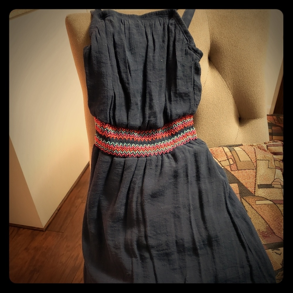 Navy summer dress, Paper Doll